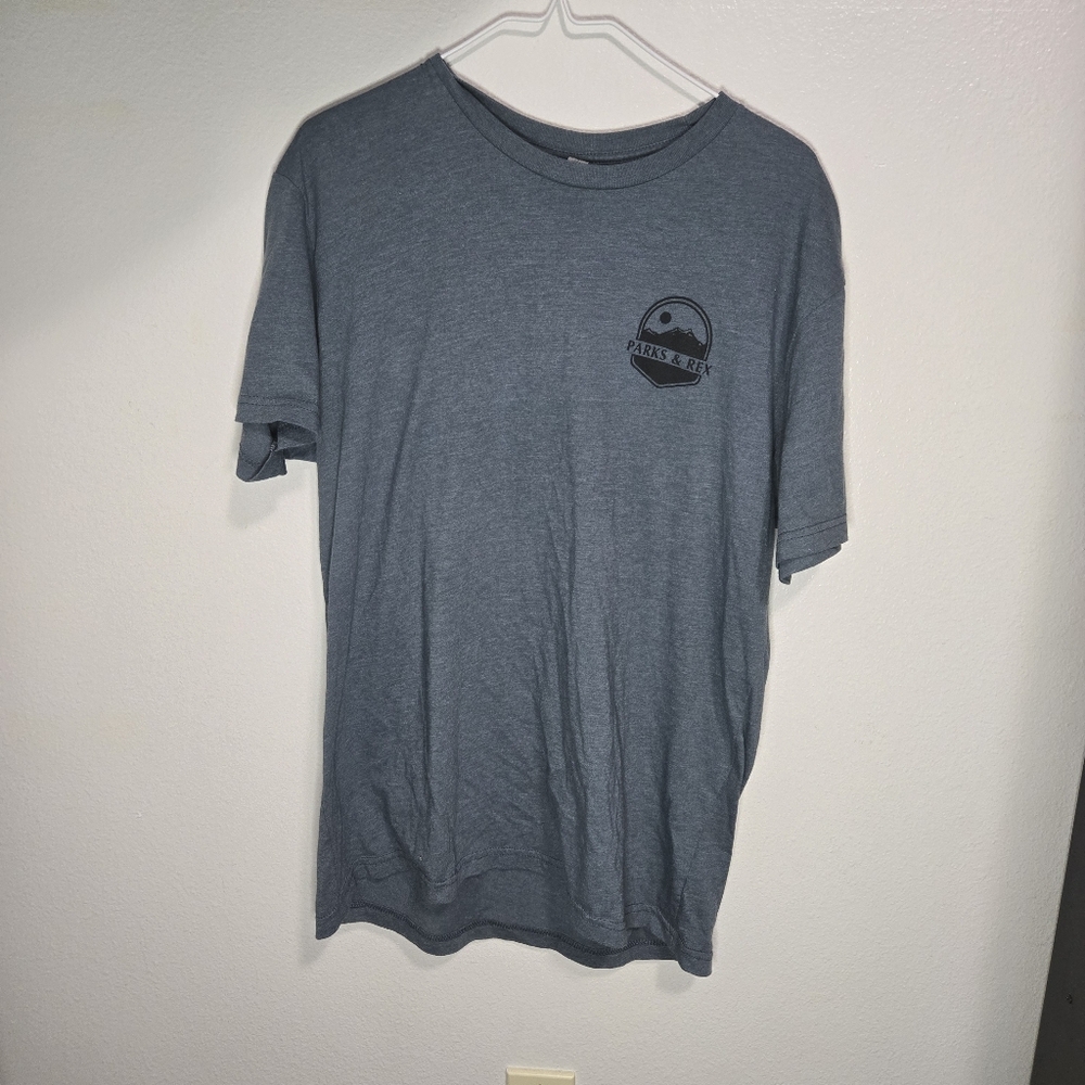 Yellowstone National Park “Parks & Rex” Graphic Tee – Men’s Large, Like New